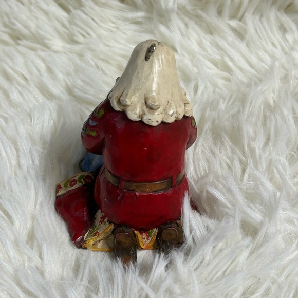 Jim Shore Santa with Child Figurine - Red and Blue - Picture 5 of 8